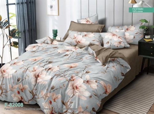 КПБ Поплин на резинке Арт. F-82008
